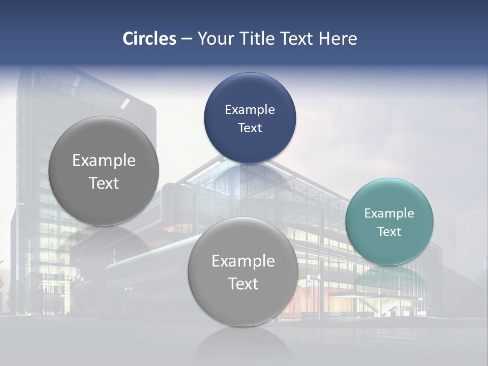 Blueprint Architectural Facade PowerPoint Template