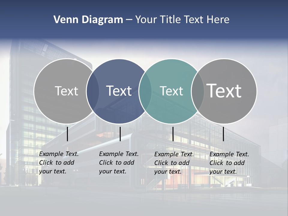 Blueprint Architectural Facade PowerPoint Template