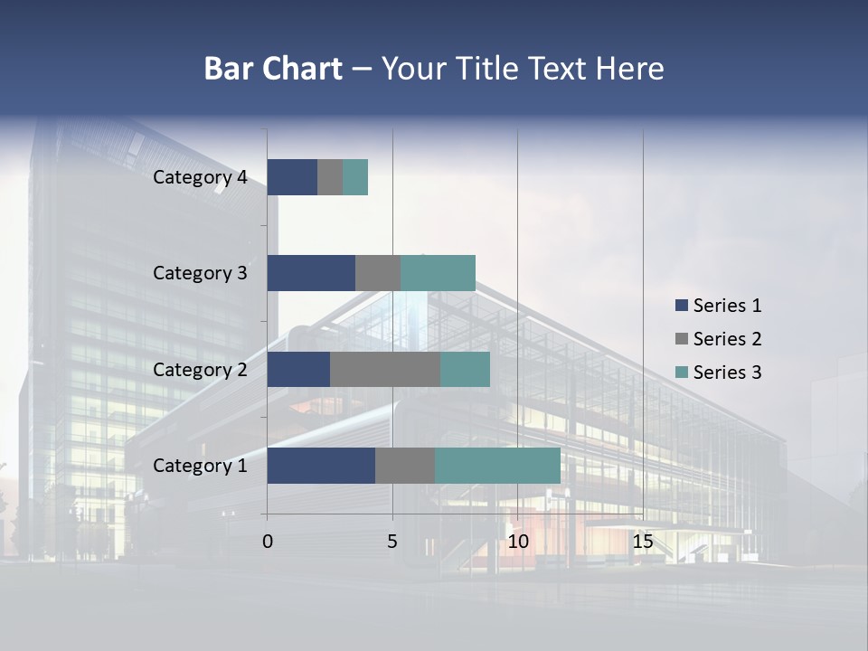 Blueprint Architectural Facade PowerPoint Template