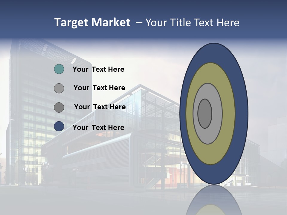 Blueprint Architectural Facade PowerPoint Template