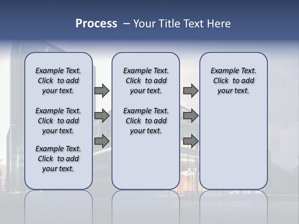Blueprint Architectural Facade PowerPoint Template
