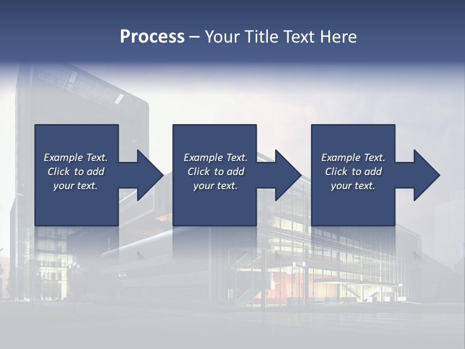 Blueprint Architectural Facade PowerPoint Template