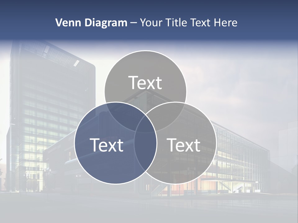 Blueprint Architectural Facade PowerPoint Template