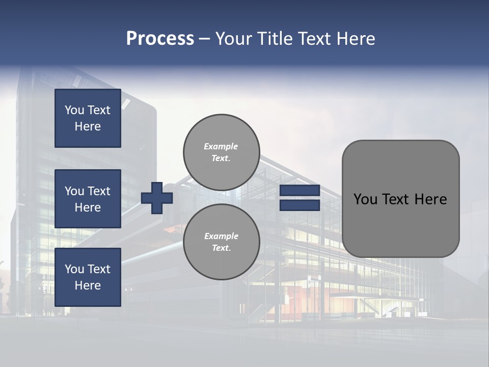 Blueprint Architectural Facade PowerPoint Template
