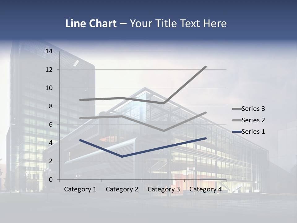 Blueprint Architectural Facade PowerPoint Template