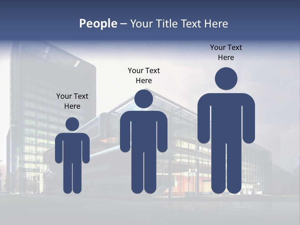 Blueprint Architectural Facade PowerPoint Template