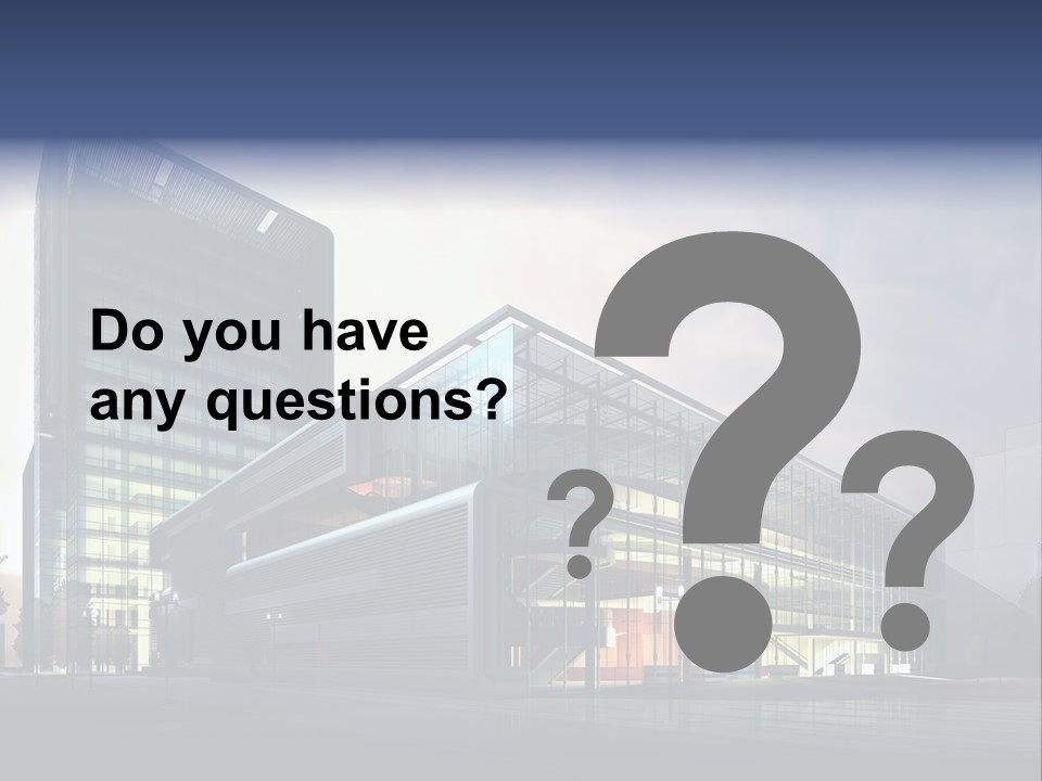 Blueprint Architectural Facade PowerPoint Template