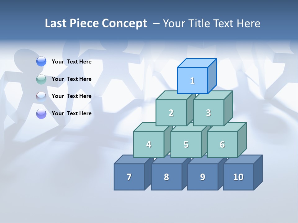 Holding Hands Paper Doll Teamwork PowerPoint Template