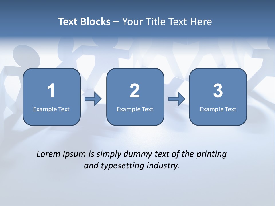 Holding Hands Paper Doll Teamwork PowerPoint Template