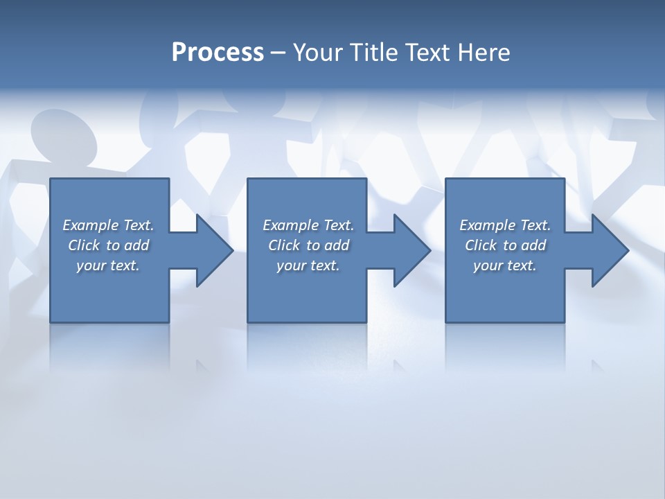 Holding Hands Paper Doll Teamwork PowerPoint Template