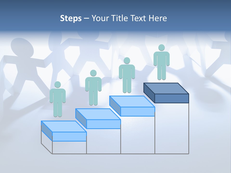 Holding Hands Paper Doll Teamwork PowerPoint Template