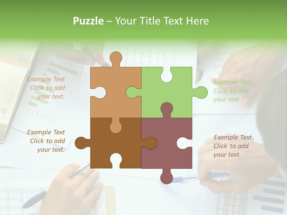 Male Cooperation Macro PowerPoint Template