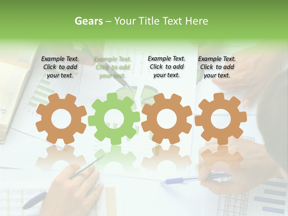 Male Cooperation Macro PowerPoint Template