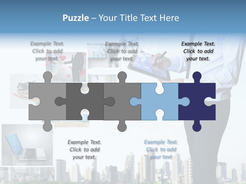 Digital News Computer PowerPoint Template