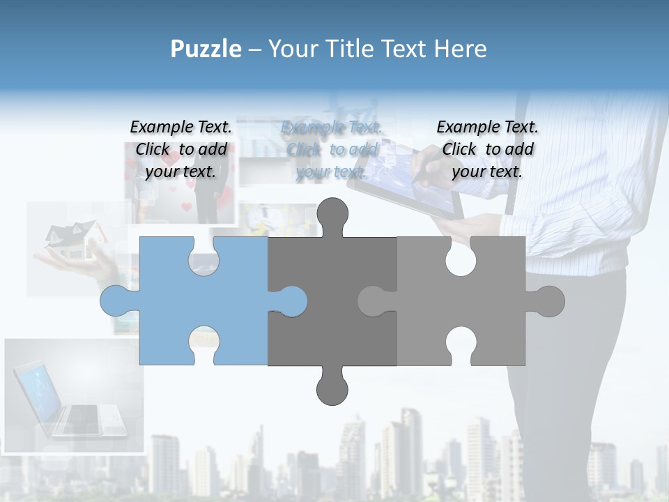 Digital News Computer PowerPoint Template