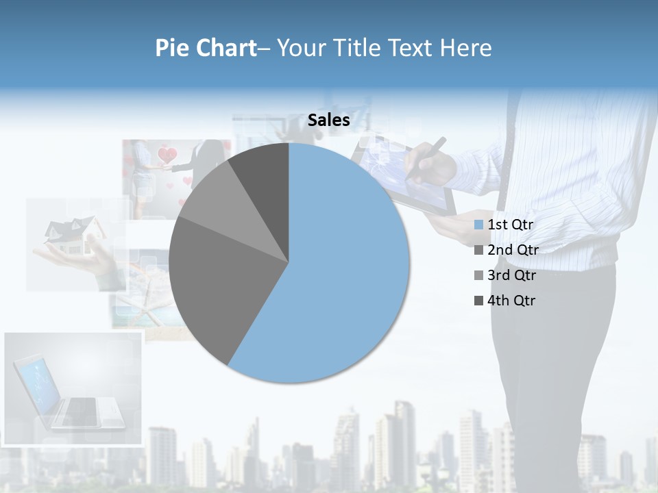 Digital News Computer PowerPoint Template