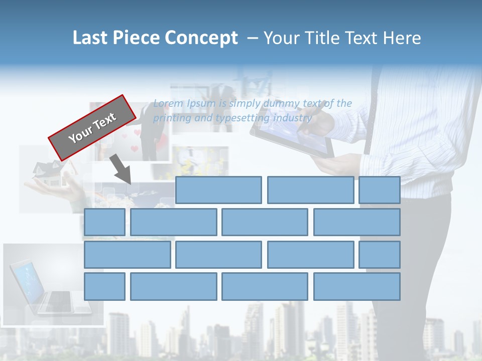 Digital News Computer PowerPoint Template