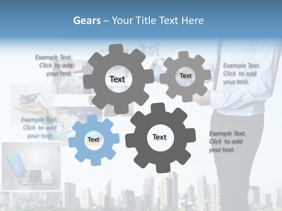 Digital News Computer PowerPoint Template