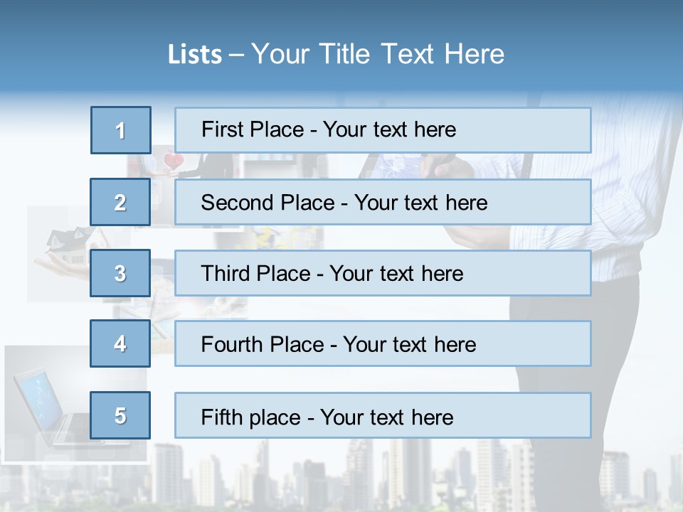 Digital News Computer PowerPoint Template