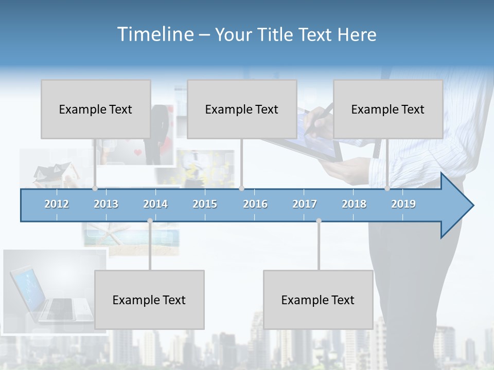 Digital News Computer PowerPoint Template