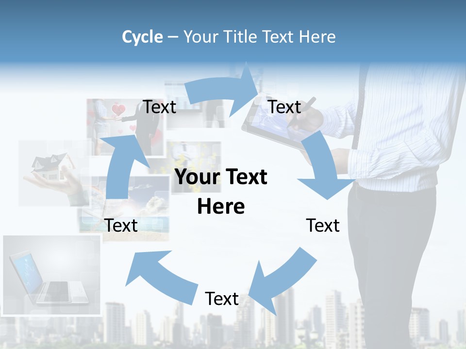 Digital News Computer PowerPoint Template