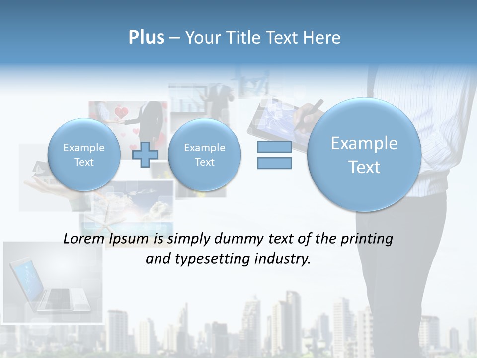 Digital News Computer PowerPoint Template