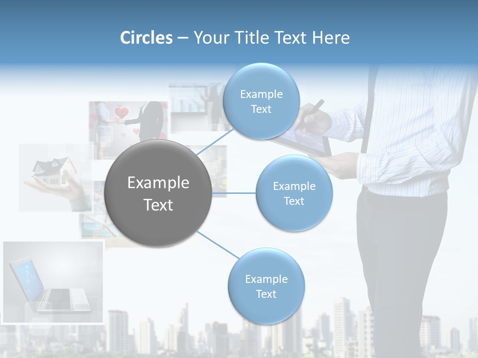 Digital News Computer PowerPoint Template