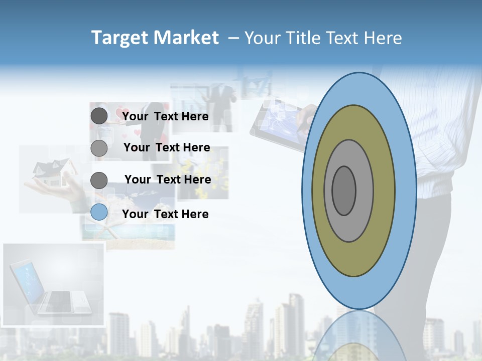 Digital News Computer PowerPoint Template