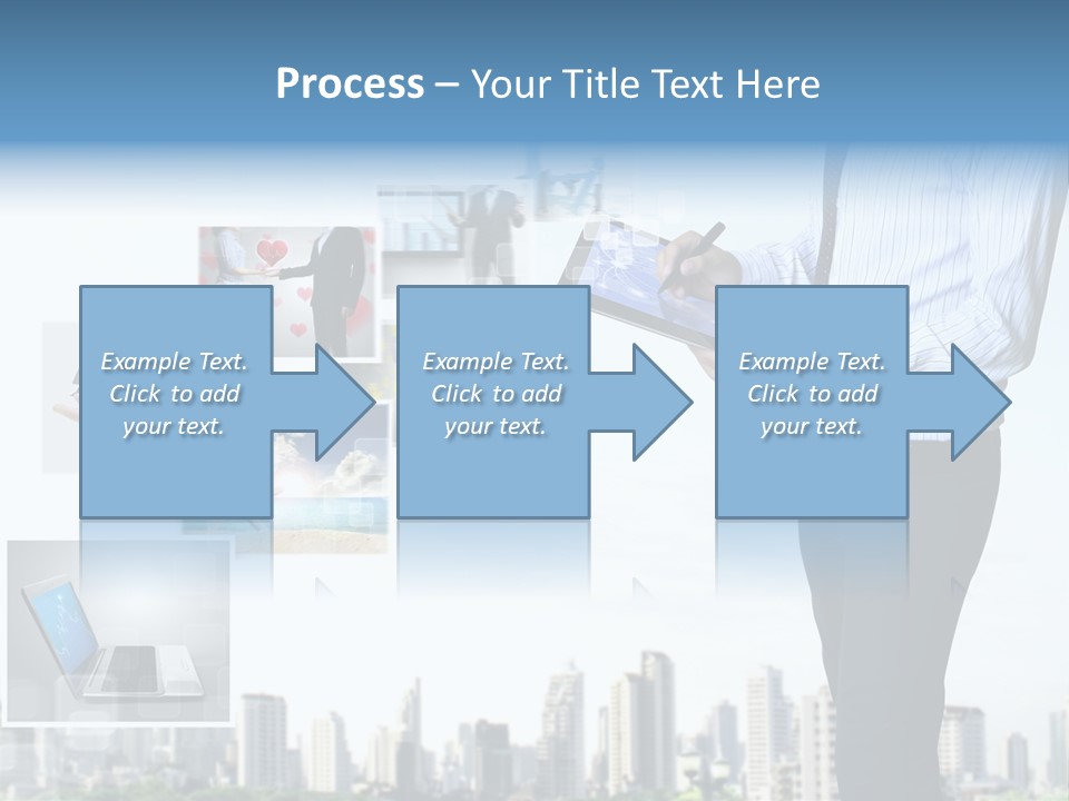 Digital News Computer PowerPoint Template