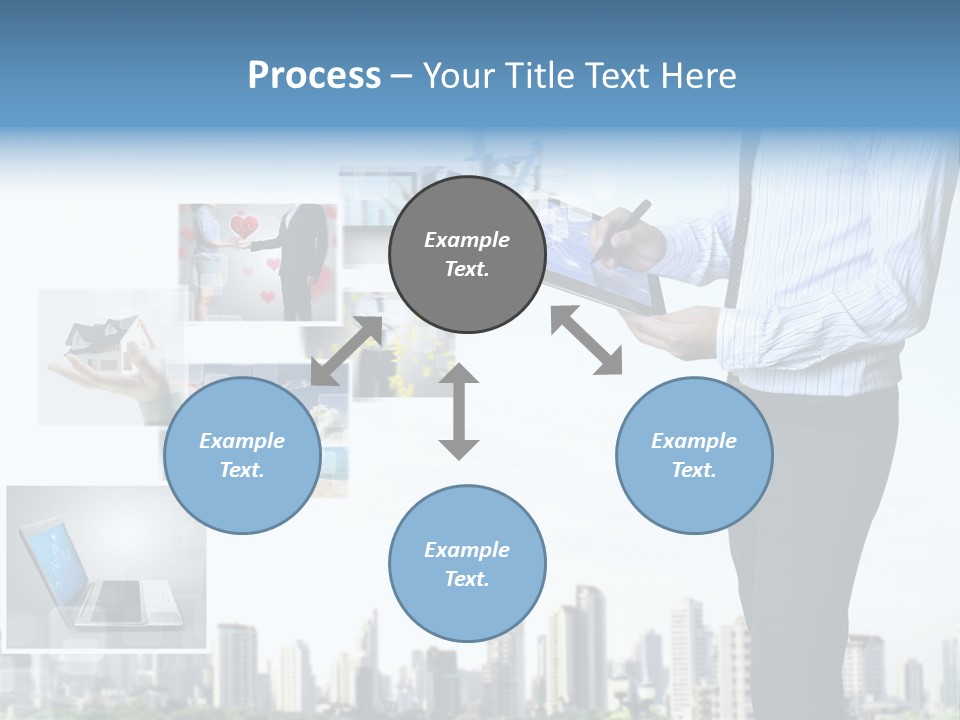 Digital News Computer PowerPoint Template