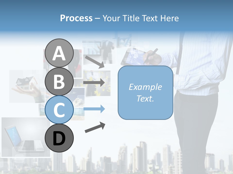 Digital News Computer PowerPoint Template