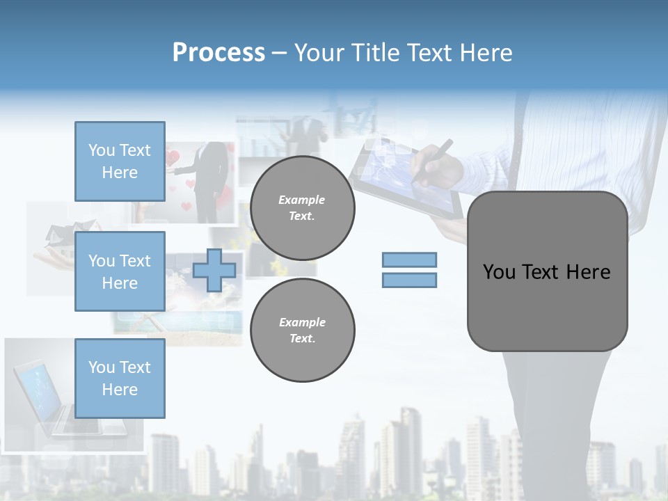 Digital News Computer PowerPoint Template