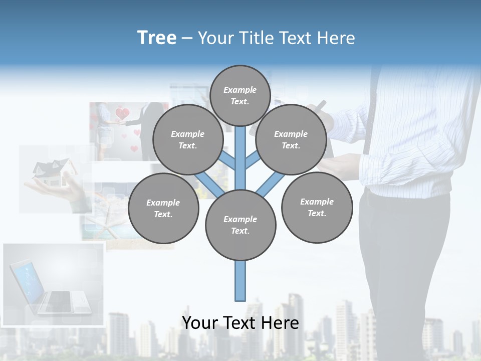Digital News Computer PowerPoint Template
