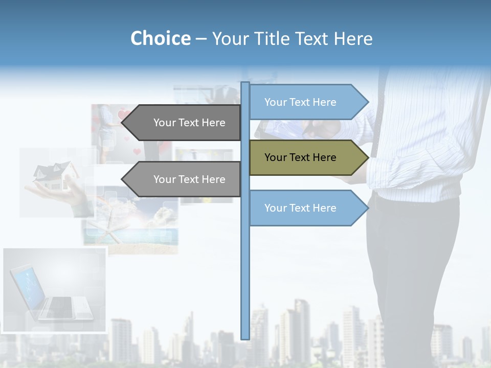 Digital News Computer PowerPoint Template