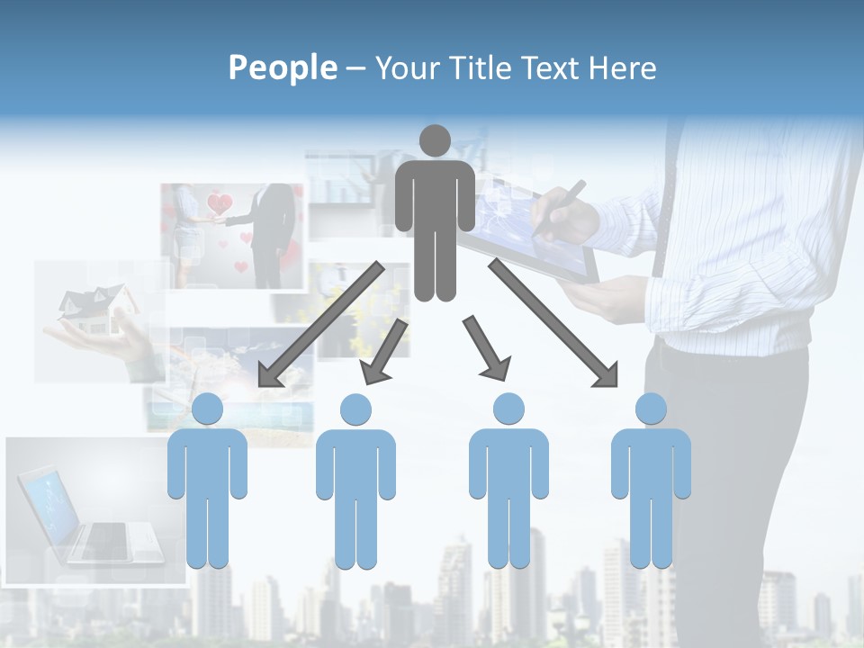 Digital News Computer PowerPoint Template