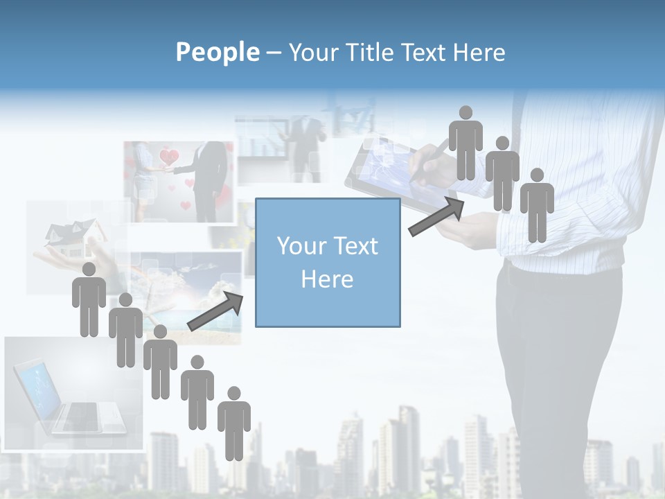 Digital News Computer PowerPoint Template