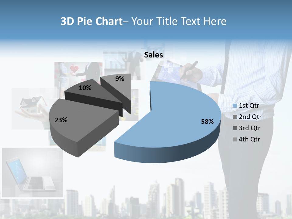 Digital News Computer PowerPoint Template