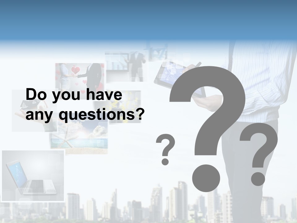 Digital News Computer PowerPoint Template