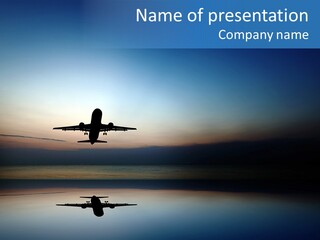 Reflection Horizon Takeoff PowerPoint Template