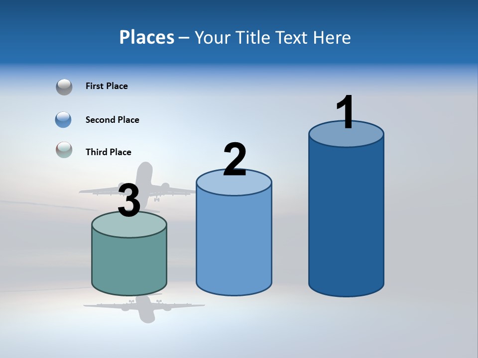Reflection Horizon Takeoff PowerPoint Template