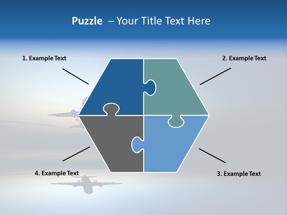 Reflection Horizon Takeoff PowerPoint Template