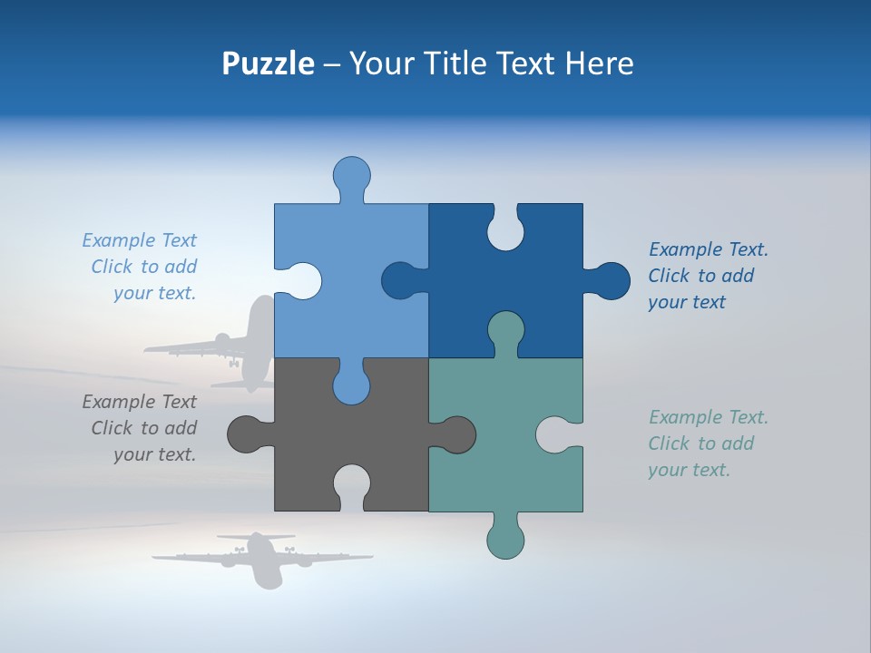 Reflection Horizon Takeoff PowerPoint Template