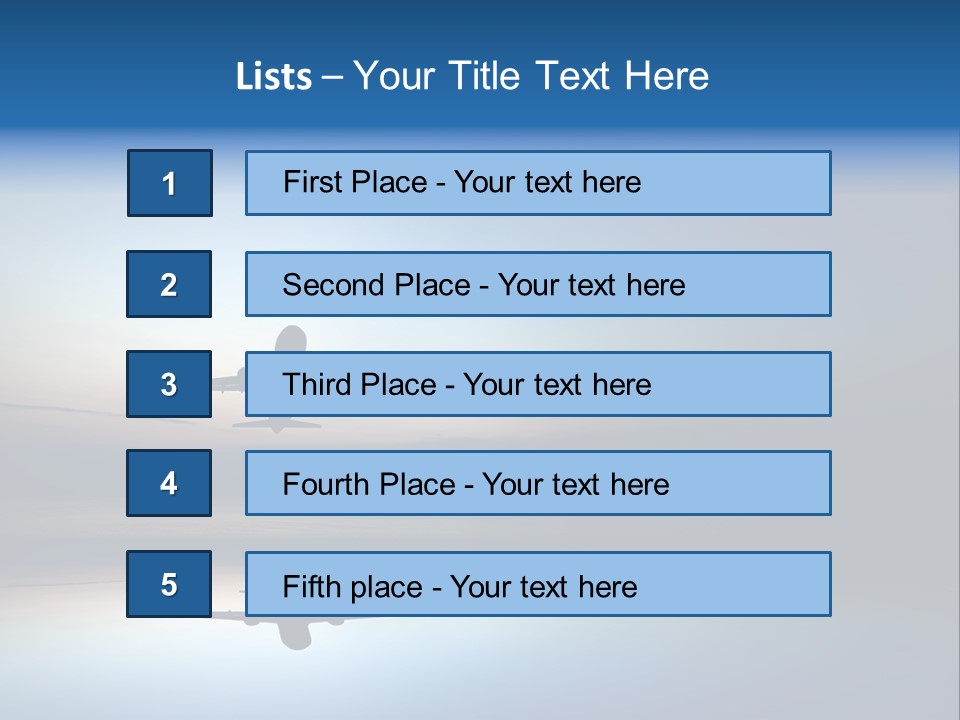 Reflection Horizon Takeoff PowerPoint Template
