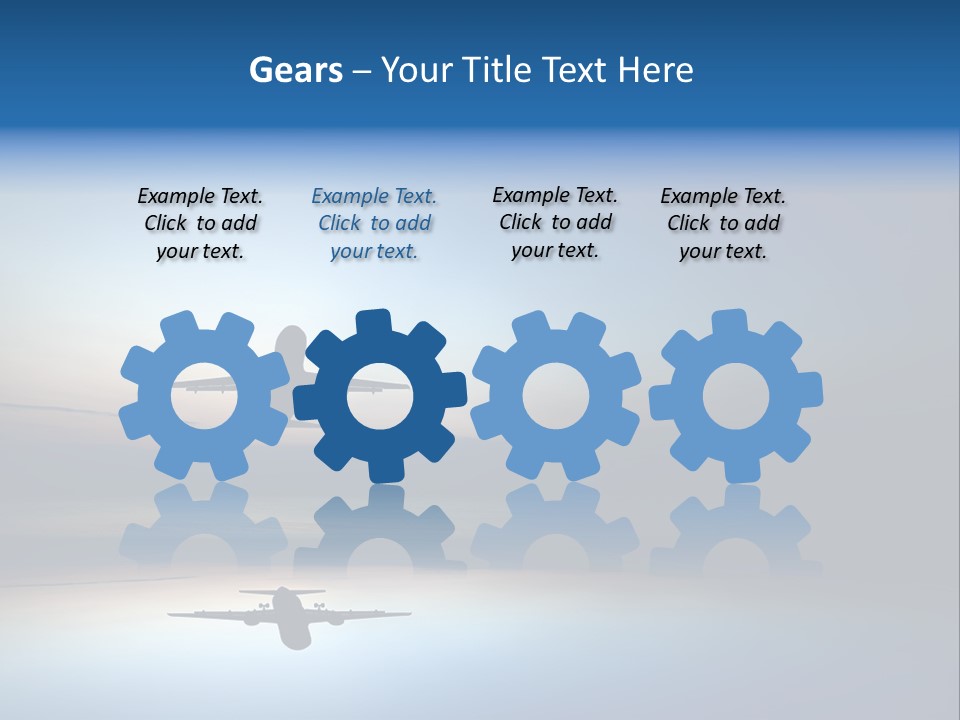 Reflection Horizon Takeoff PowerPoint Template