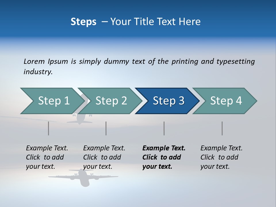Reflection Horizon Takeoff PowerPoint Template