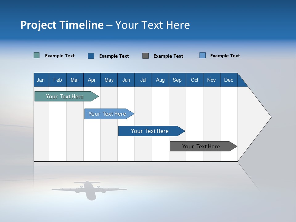 Reflection Horizon Takeoff PowerPoint Template