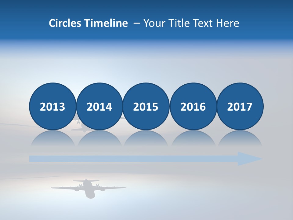 Reflection Horizon Takeoff PowerPoint Template