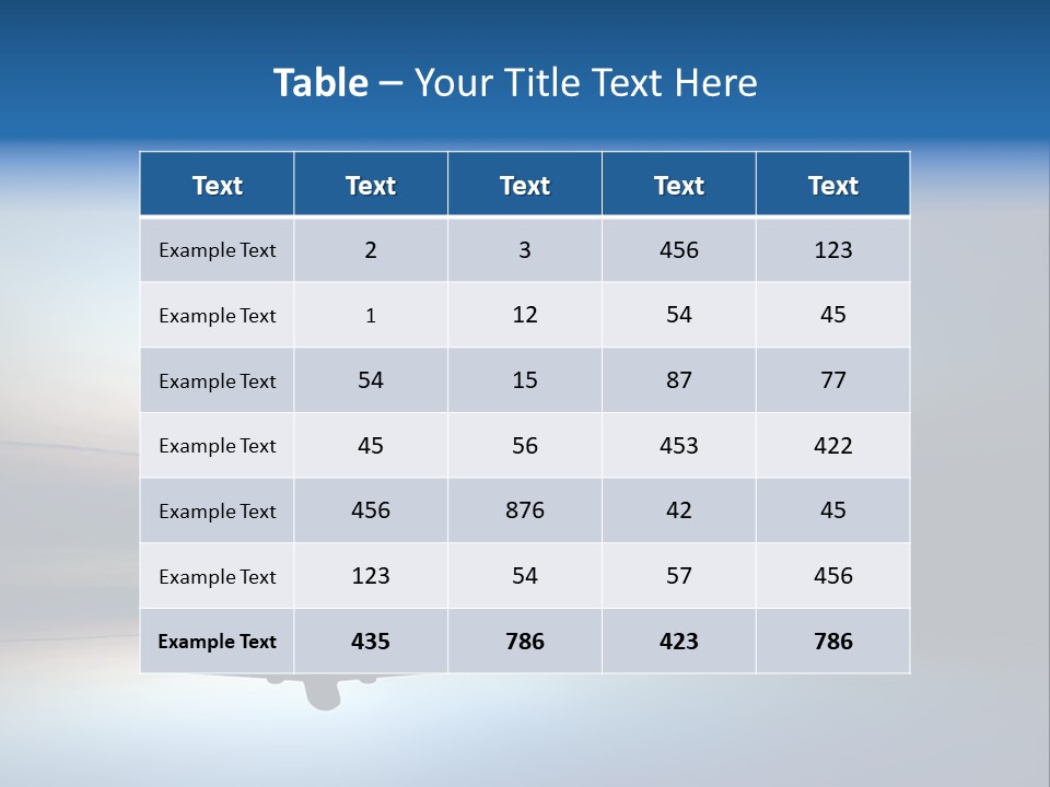 Reflection Horizon Takeoff PowerPoint Template