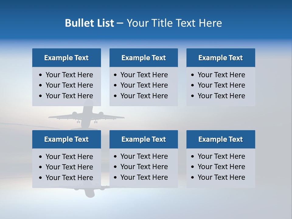Reflection Horizon Takeoff PowerPoint Template