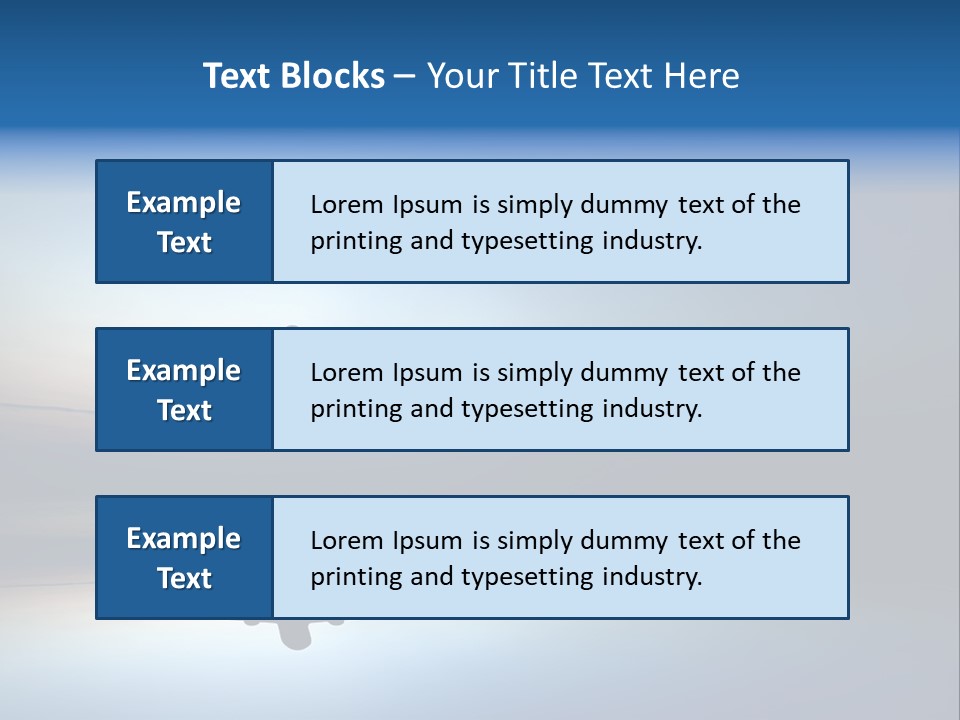 Reflection Horizon Takeoff PowerPoint Template